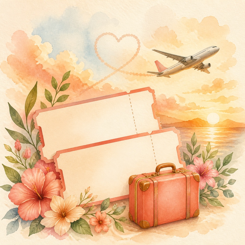 Ilustração de Passagens para uma nova aventura